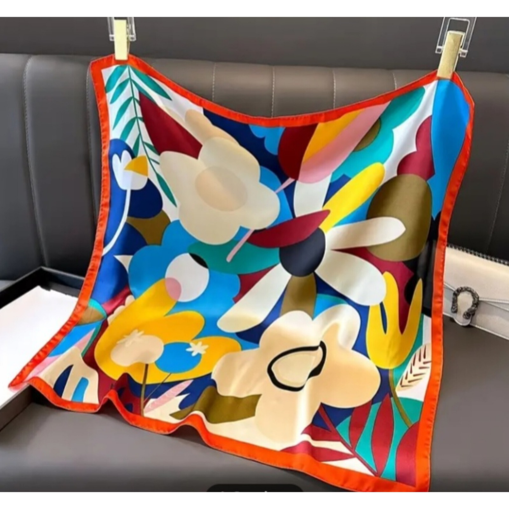 🧣 Foulard Carré Doux avec Boîte Cadeau Élégante – Accessoire Chic et Raffiné -AM ASSYREM