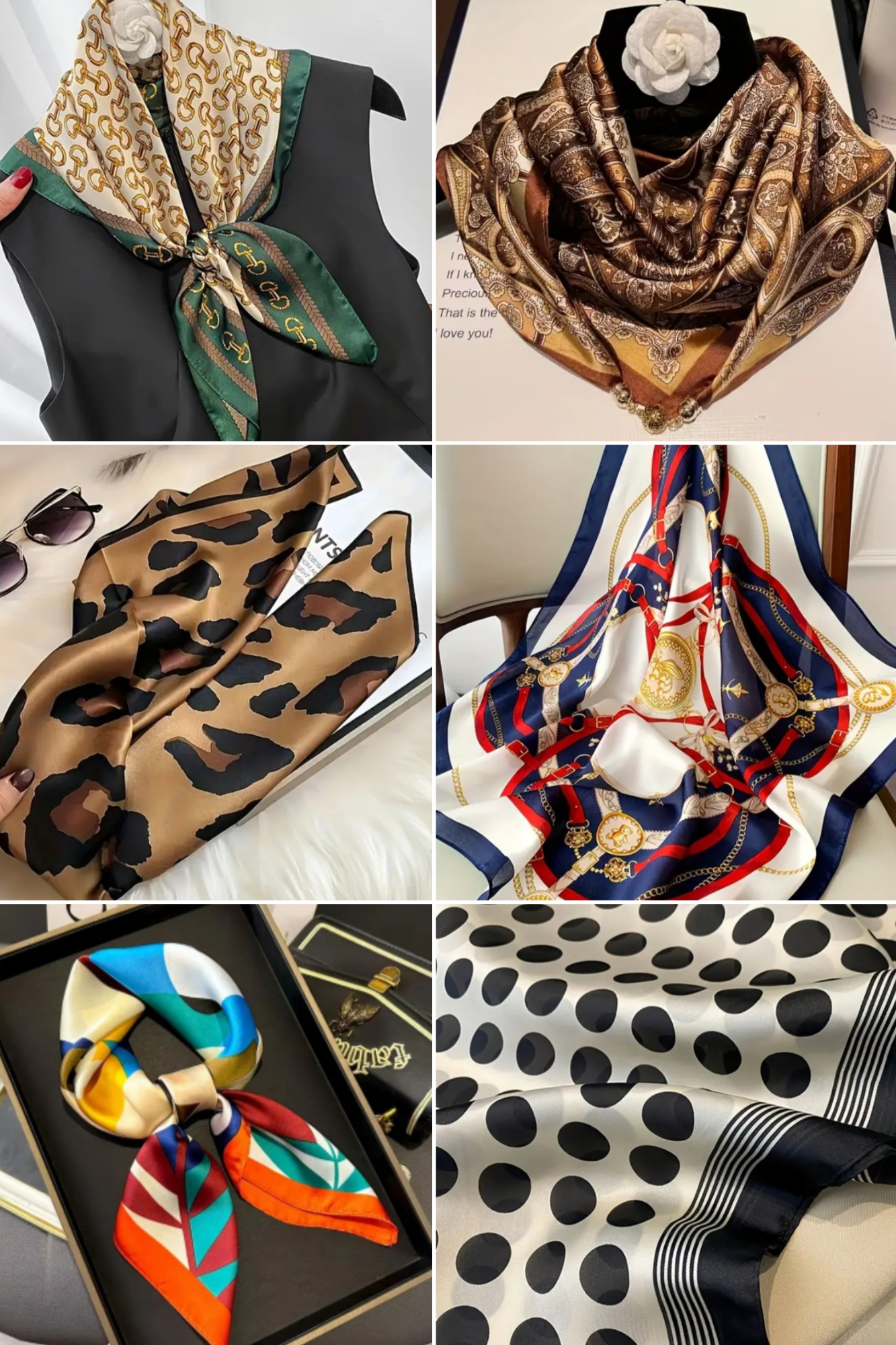 🧣 Foulard Carré Doux avec Boîte Cadeau Élégante – Accessoire Chic et Raffiné -AM ASSYREM