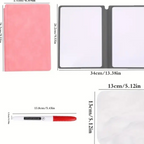 🧾 Cahier effaçable réutilisable avec marqueur et chiffon - AM ASSYREM