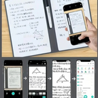 🧾 Cahier effaçable réutilisable avec marqueur et chiffon - AM ASSYREM