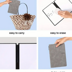 🧾 Cahier effaçable réutilisable avec marqueur et chiffon - AM ASSYREM