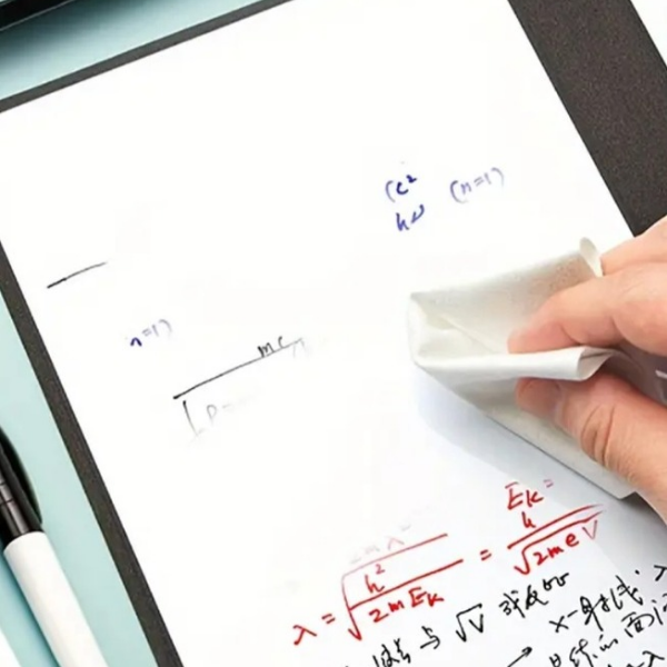 🧾 Cahier effaçable réutilisable avec marqueur et chiffon - AM ASSYREM