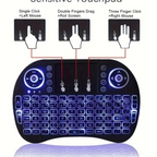 Pack Connecté : Mini Clavier, Souris Ergonomique et Mini Télécommande Multifonction et 2 Stylets Tactiles