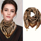 🧣 Foulard Carré Doux avec Boîte Cadeau Élégante – Accessoire Chic et Raffiné -AM ASSYREM