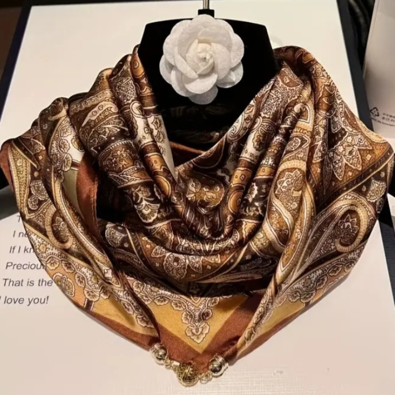 🧣 Foulard Carré Doux avec Boîte Cadeau Élégante – Accessoire Chic et Raffiné -AM ASSYREM