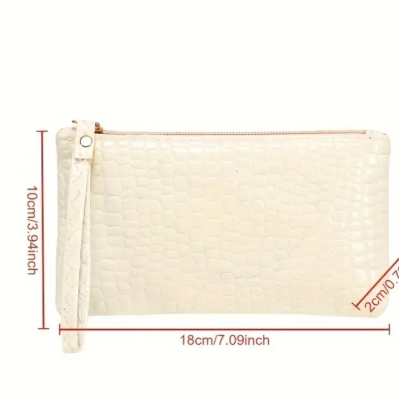 🖤 Pochette élégante effet croco – Noir -AM ASSYREM