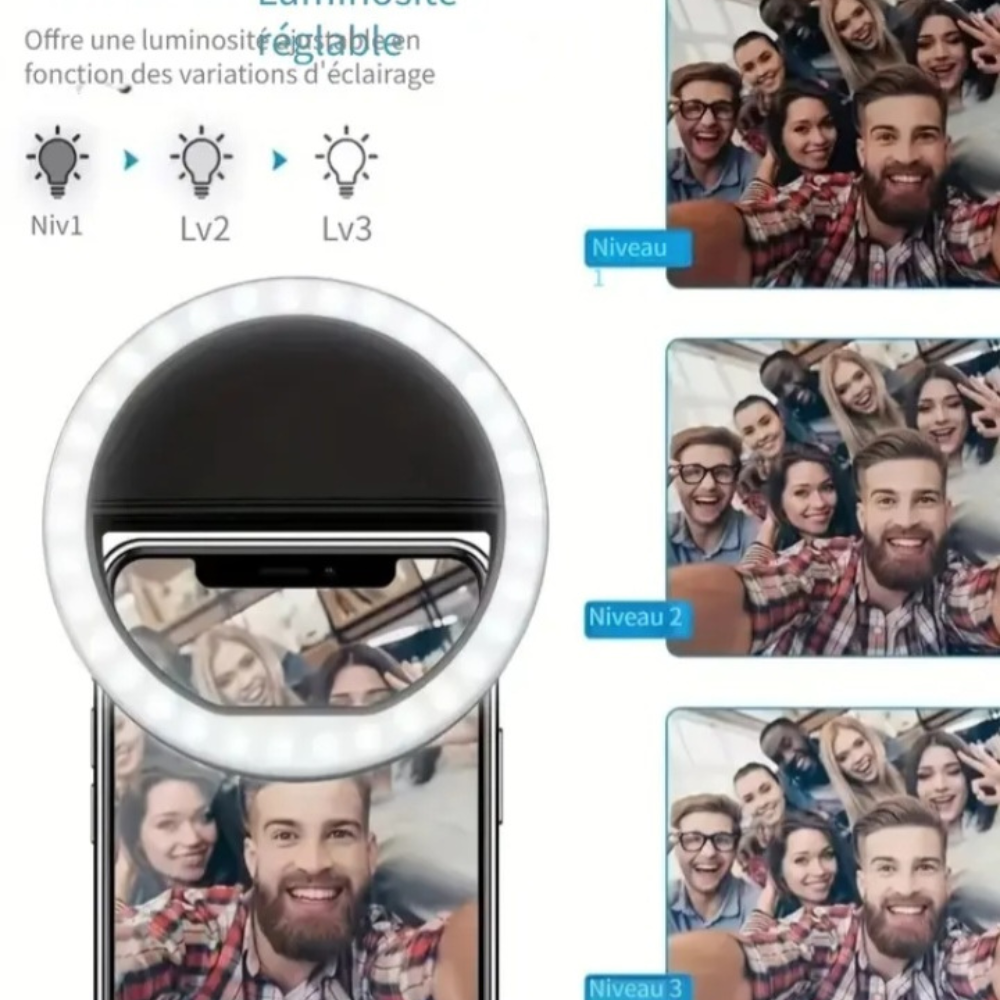 Mini Ring Light Rechargeable – dans sa jolie boîte cadeau - AM ASSYREM