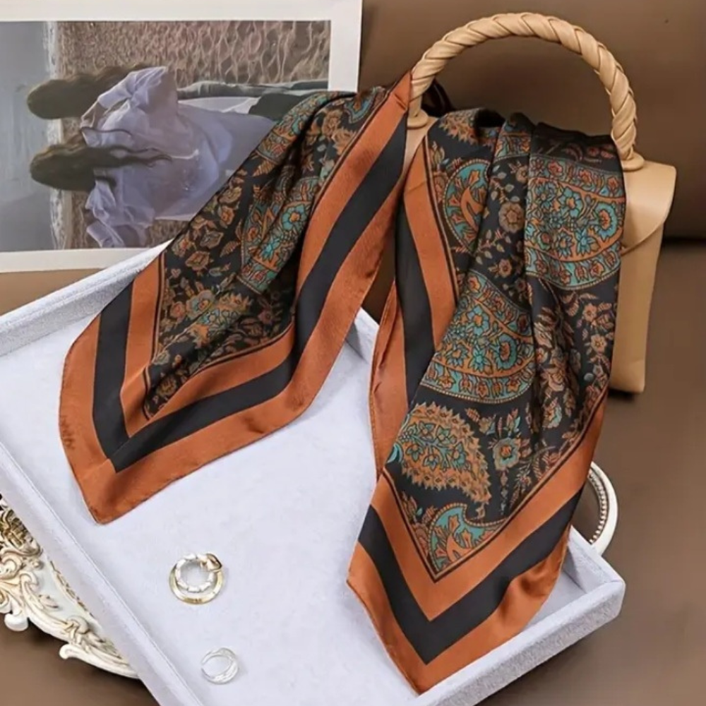 Coffret Foulard Carré Style Orientale dans une boite élégante - AM ASSYREM