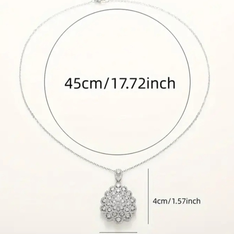 💎 Collier Fleur d’Éclat avec Coffret en Velours Rose – Élégance et Luxe Intemporel - AM ASSYREM