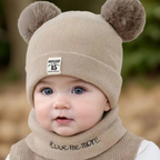 🧸 Ensemble Bonnet & Cache-Cou Bébé (0-3 ans) – Présenté dans une jolie boîte cadeau - AM ASSYREM
