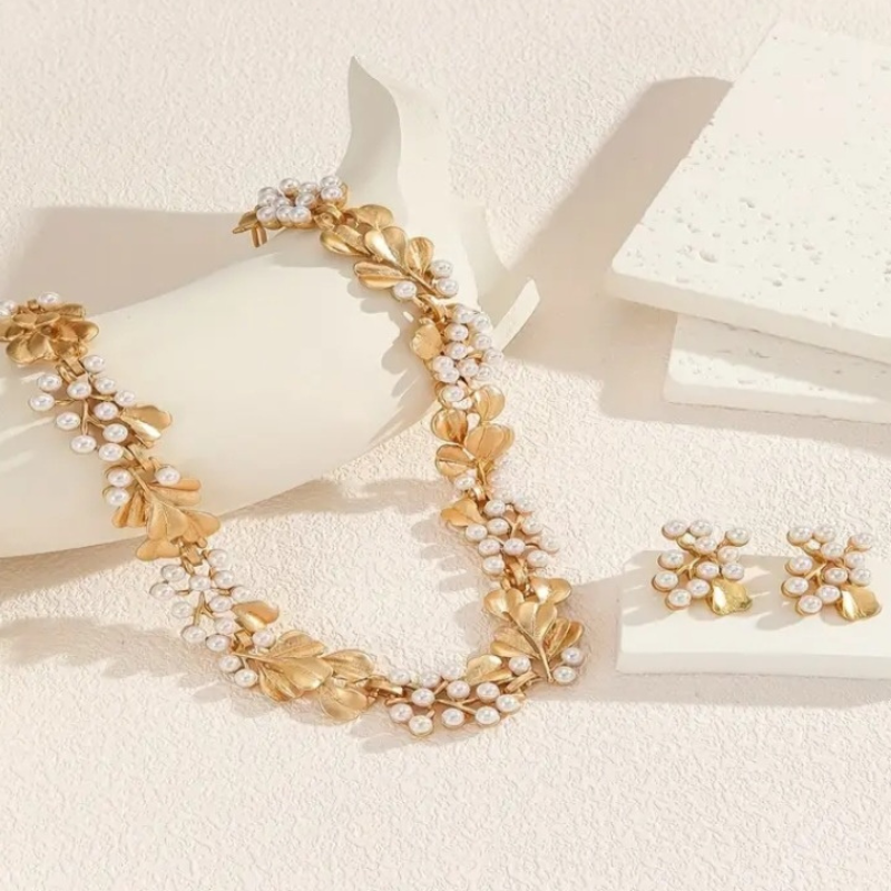 Ensemble Collier + Boucles d’Oreilles Bohème Vintage – Coffret Velours - AM ASSYREM