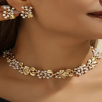 Ensemble Collier + Boucles d’Oreilles Bohème Vintage – Coffret Velours - AM ASSYREM